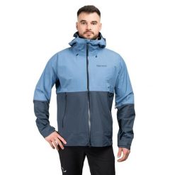 Kurtka trekkingowa męska Seeker GTX. Niebieskie kurtki męskie Marmot, m, bez wzorów, z hardshellu, trekkingowe. Za 1,623.75 zł.