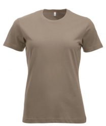 Clique New Classic-T Women Damska koszulka bawełniana - nowoczesny fason –. Brązowe t-shirty damskie CLIQUE, m, bez wzorów, z bawełny, klasyczne, bez kołnierzyka. Za 104.39 zł.