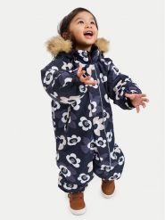 Reima Kombinezon zimowy Lappi 5100129C Czarny Regular Fit. Czarne buty zimowe dziewczęce Reima, bez wzorów, z syntetyku, bez zapięcia. Za 699.99 zł.