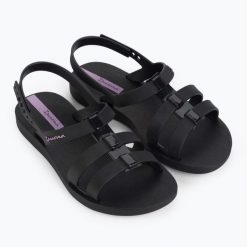 Sandały dziecięce Ipanema Go Style Kid. Czarne sandały dziewczęce Ipanema, z materiału, bez zapięcia. Za 59.99 zł.