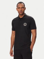 BOSS Polo Open 50560261 Czarny Regular Fit. Czarne koszulki polo męskie Boss, m, bez wzorów, z bawełny, bez ramiączek. Za 549.99 zł.