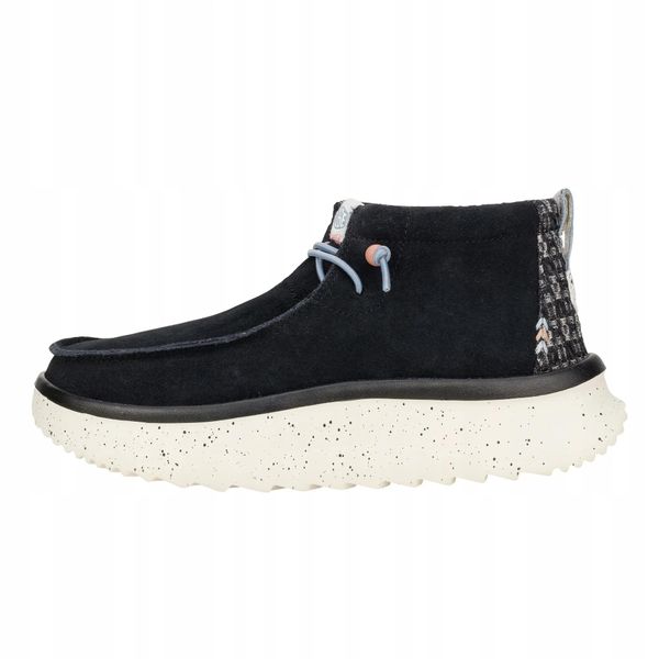HEYDUDE Damskie Botki Wendy Peak Hi Suede. Czarne botki damskie Hey dude, z materiału, bez obcasa, bez zapięcia. Za 419.00 zł.