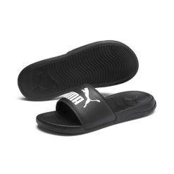 Klapki Popcat 20 PUMA Black White. Białe skarpety damskie Puma, bez wzorów, z materiału. Za 138.00 zł.