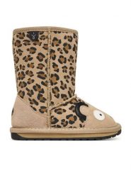 EMU Australia Śniegowce Cheetah K11103 Brązowy. Brązowe buty zimowe dziewczęce Emu Australia, ze skóry, bez zapięcia. Za 439.99 zł.