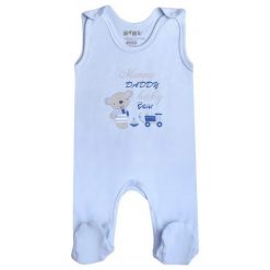 Nini Body Chłopięce 56 Niebieski. Niebieskie śpioszki niemowlęce Nini, z bawełny. Za 39.00 zł.