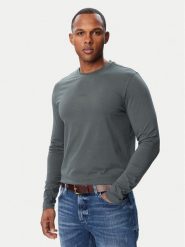 BOSS Longsleeve Tchark 50473286 Khaki Regular Fit. Brązowe bluzki z długim rękawem męskie Boss, m, bez wzorów, z bawełny, bez kołnierzyka. Za 279.99 zł.