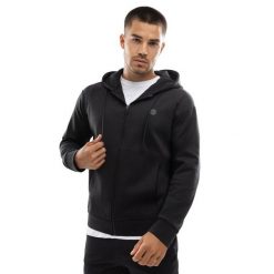Męska rozpinana bluza treningowa z kapturem Fitness Siroko Intrepid. Czarne bluzy męskie SIROKO, l, bez wzorów, z materiału, z kapturem. Za 214.00 zł.