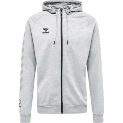 Bawełniana bluza z kapturem zapinana na zamek Hummel Move Grid. Fioletowe bluzy męskie Hummel, xl, bez wzorów, z bawełny, z kapturem. W wyprzedaży za 269.50 zł.