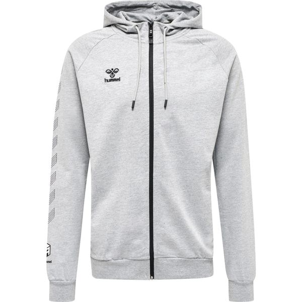 Bawełniana bluza z kapturem zapinana na zamek Hummel Move Grid. Fioletowe bluzy męskie Hummel, xl, bez wzorów, z bawełny, z kapturem. W wyprzedaży za 269.50 zł.