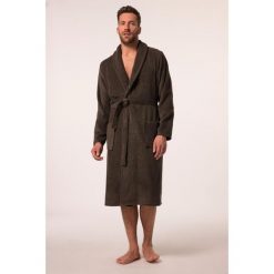 Męski Szlafrok odzież domowa kołnierz szalowy frotte do 8XL. Brązowa szlafroki męskie JAY-PI, m, bez wzorów, z bawełny, bez ramiączek, bez kaptura. Za 432.99 zł.