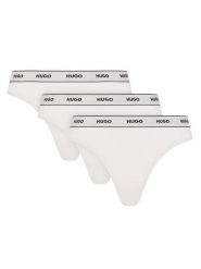 HUGO Komplet stringów 50480150 Biały. Białe stringi damskie Hugo, l, bez wzorów, z bawełny. Za 119.99 zł.