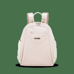 Mały Plecak Miejski Wings Rosella Beige. Brązowe plecaki damskie Wings, bez wzorów, z materiału, biznesowe. Za 159.90 zł.