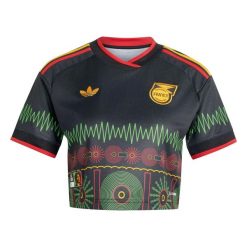 Krótkie spodenki wyjazdowe damskie Jamajka Coupe du Monde 2026. Czarne szorty sportowe damskie Adidas, s, bez wzorów, z materiału, eleganckie, na fitness i siłownię, climacool (adidas). Za 427.45 zł.