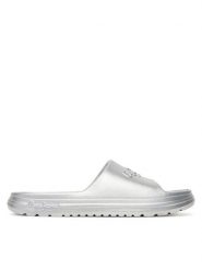 Pepe Jeans Klapki Beach Slidemet PLS70165 Srebrny. Szare klapki damskie Pepe Jeans, bez wzorów, z jeansu, bez obcasa. Za 119.99 zł.