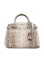 Guess Torebka Melinda HWKG99 33060 Beżowy. Brązowe torebki do ręki damskie Guess, z aplikacjami, ze skóry, bez dodatków. Za 679.99 zł.