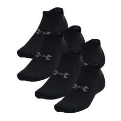 Skarpety Under Armour Essential No Show (6 par). Czarne skarpety damskie Under Armour, bez wzorów, z materiału. Za 92.75 zł.
