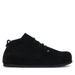 Trzewiki Birkenstock. Czarne botki męskie Birkenstock, bez wzorów, bez zapięcia. Za 849.99 zł.