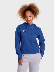 Bluza damska z kapturem Hummel Go 2.0. Czerwone bluzy damskie Hummel, s, bez wzorów, z bawełny, z kapturem. Za 232.00 zł.
