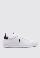 Tenisówki Ralph Lauren Model Hrt Ct Ii Kolor Biały. Białe trampki męskie Ralph Lauren, bez wzorów, ze skóry, bez zapięcia. Za 534.20 zł.