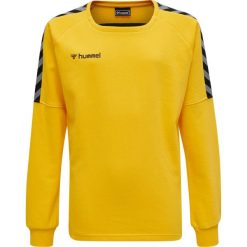 Bluza do piłki ręcznej dla dzieci Hummel hmlAUTHENTIC Training. Żółte bluzy dla chłopców Hummel, bez wzorów, bez ramiączek, bez kaptura. Za 189.50 zł.
