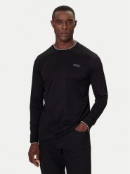 KARL LAGERFELD Longsleeve 755001 554200 Czarny Regular Fit. Czarne bluzki z długim rękawem męskie KARL LAGERFELD, l, bez wzorów, z bawełny, bez kołnierzyka. Za 539.99 zł.