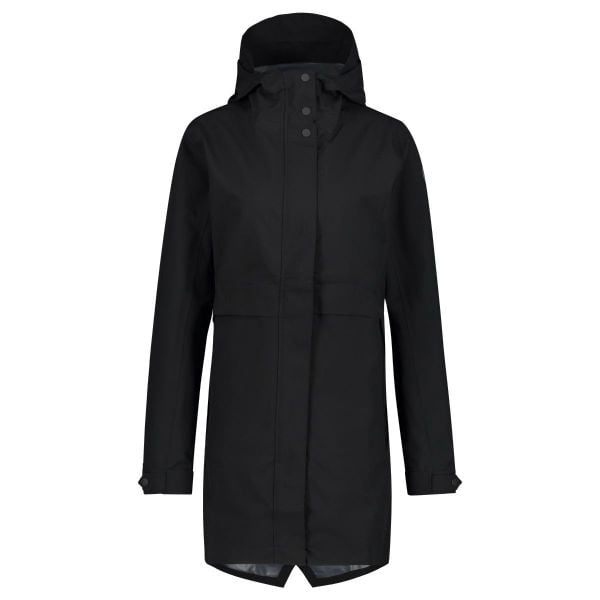 Damska kurtka przeciwdeszczowa parka rowerowa czarna Poray 5000 long fit. Czarne kurtki damskie AGU, m, bez wzorów, z materiału, z kapturem. Za 806.00 zł.