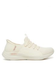 Skechers Sneakersy Relaxed Fit™ Sport-Ballet Chic 150353/OFWT Biały. Białe obuwie sportowe damskie Skechers, bez wzorów, z materiału. Za 259.99 zł.