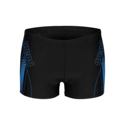 Kąpielówki graficzne Arena. Czarne kąpielówki męskie Arena, m, bez wzorów, z elastanu, na fitness i siłownię. Za 220.50 zł.
