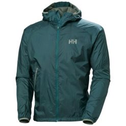 Kurtka wodoodporna Helly Hansen Rapide. Zielone kurtki męskie Helly Hansen, l, bez wzorów, bez kaptura. Za 629.99 zł.