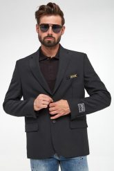 Marynarka męska VERSACE JEANS COUTURE. Marynarki męskie Versace Jeans Couture, bez wzorów, z jeansu. W wyprzedaży za 1,594.50 zł.
