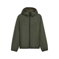 Męska lekko wyściełana kurtka Essentials PUMA Dark Olive Green. Zielone kurtki męskie Puma, m, bez wzorów, eleganckie, bez kaptura. Za 329.00 zł.