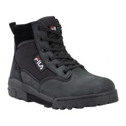 Trampki Damskie Skóra Średnia Wysokość Grunge II. Czarne trampki i tenisówki damskie Fila, bez wzorów, z gumy, klasyczne, bez zapięcia. Za 578.99 zł.