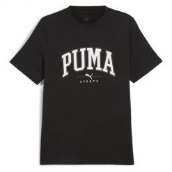 Koszulka sportowa męska Puma Squad Tee. Czarne koszulki sportowe męskie Puma, m, bez wzorów, bez kołnierzyka, bez ramiączek, na jogę i pilates. Za 178.00 zł.