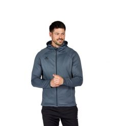 Bluza dresowa z kapturem Erima Liga Star. Czarne bluzy męskie Erima, m, bez wzorów, z dresówki, z kapturem. Za 193.00 zł.