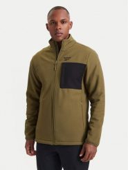 Reebok Kurtka softshell RCC00096 Zielony ciemny Regular Fit. Zielone kurtki męskie Reebok, m, bez wzorów, z softshellu, bez kaptura. Za 299.99 zł.