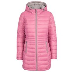 Trespass Mavis – kobiecy, swobodny róż do policzków Jkt Rose. Czerwone kurtki damskie Trespass, bez wzorów, z puchu, bez kaptura. Za 373.99 zł.