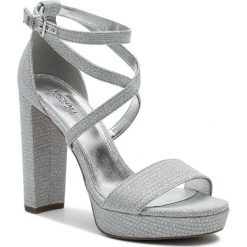 Sandały MICHAEL MICHAEL KORS - Charlize Platform Glitter 40T9CHHS1D Silver. Szare klapki damskie marki MICHAEL Michael Kors, bez wzorów, z materiału, eleganckie. Za 729.00 zł.