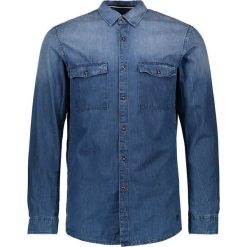 Koszula dżinsowa - Regular fit - w kolorze niebieskim. Niebieskie koszule męskie marki Tom Tailor, z aplikacjami, z bawełny, z klasycznym kołnierzykiem. W wyprzedaży za 99.95 zł.