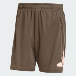 Szorty treningowe Train Essentials Logo. Czarne krótkie spodenki sportowe męskie Adidas, m, bez wzorów, z materiału, na fitness i siłownię. Za 159.00 zł.