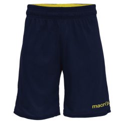 Szorty Macron Denver Rev. Niebieskie krótkie spodenki sportowe męskie Macron, bez wzorów, na fitness i siłownię. Za 184.50 zł.