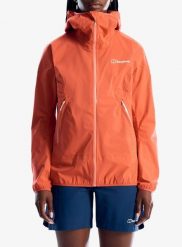 Kurtka przeciwdeszczowa damska Berghaus Rain Motion Jkt Af. Czerwone kurtki damskie Berghaus, l, bez wzorów, z materiału, bez kaptura. Za 1,033.99 zł.