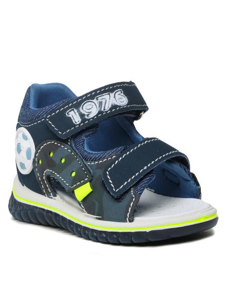 Primigi Sandały 3863200 Granatowy. Niebieskie sandały chłopięce Primigi, ze skóry, bez zapięcia. Za 249.99 zł.