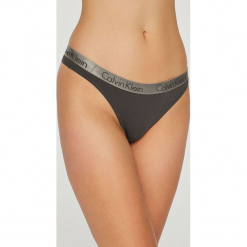 Calvin Klein Underwear - Stringi (3-Pack). Brązowe stringi damskie Calvin Klein Underwear, z bawełny. Za 169.90 zł.