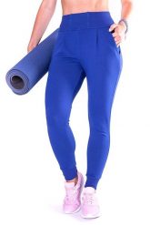 Dopasowane spodnie dresowe damskie 2skin FITGIRL NIEBIESKIE. Niebieskie spodnie dresowe damskie 2SkIN, l, bez wzorów, z dresówki. Za 89.00 zł.