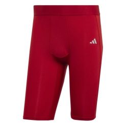 Spodenki męskie adidas Techfit Aeroready Short Tights. Czerwone krótkie spodenki sportowe męskie Adidas, m, bez wzorów, do piłki nożnej, techfit (adidas). Za 101.00 zł.