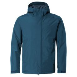 Kurtka turystyczna VAUDE Rosemoor II. Niebieskie kurtki męskie Vaude, na zimę, m, bez wzorów, z materiału, sportowe, bez kaptura. Za 659.99 zł.