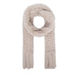 Szalik Guess. Brązowe szaliki i chusty damskie Guess, z aplikacjami. Za 344.99 zł.