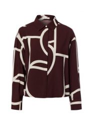 Opus Bluzka Kobiety wiskoza lila, 38. Bluzki damskie Opus, bez wzorów, z wiskozy, bez kołnierzyka, bez ramiączek. Za 299.95 zł.