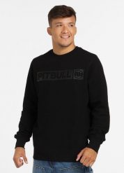 Bluza męska Pitbull Small Logo. Czarne bluzy męskie PITBULL, m, z aplikacjami, z bawełny, bez kaptura. Za 199.00 zł.