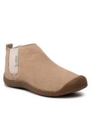 Keen Sztyblety Mosey Chelsea Leather 1026453 Beżowy. Brązowe botki damskie Keen, z nubiku, bez obcasa, na płaskiej podeszwie, bez zapięcia. Za 389.99 zł.